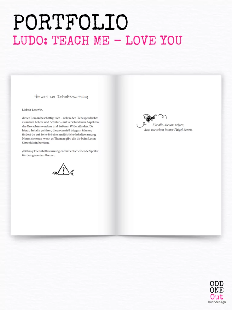 Content Notes und Widmung (Illustration: L. Mattis)