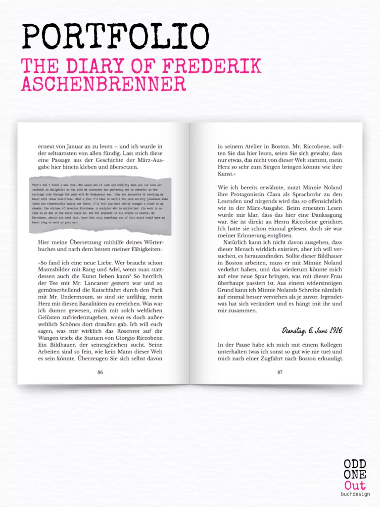 Platzierter Sondertext