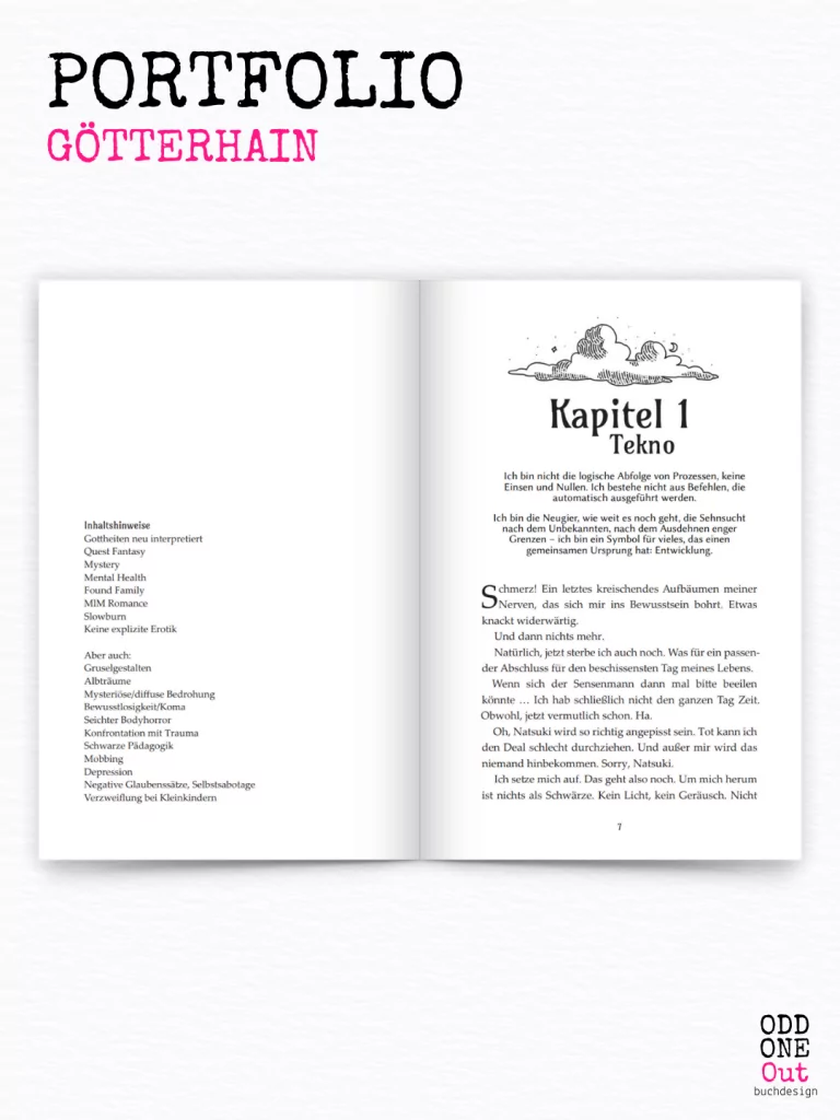 Content Notes und Kapitel Anfang (End-Illustration (Illustration von Julia Dreams via Canva)