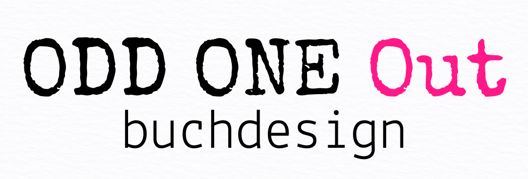 Odd One Out Buchdesign Logo